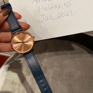 Nixon ‘The Kensington’ Leather Watch
